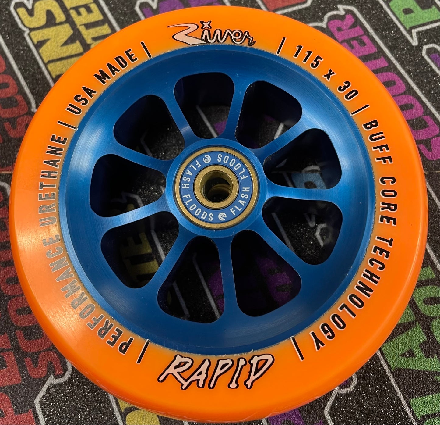 River Rapid 115 x 30 wheelset, Orange